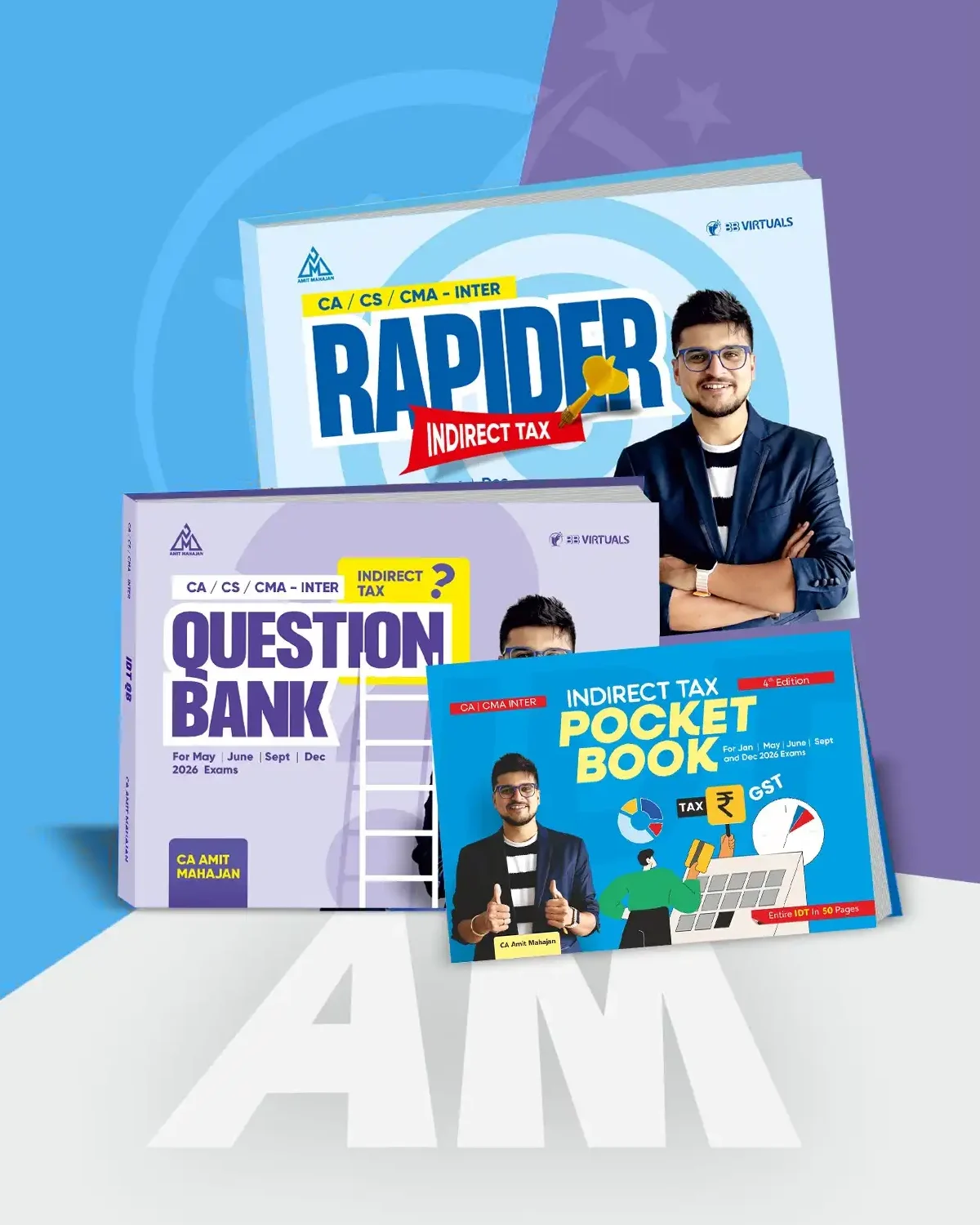 CA CMA CS Inter Exec IDT Exam Kit for Sep 26 & Onwards By CA Amit Mahajan CA/CMA/CS - Inter/Executive - IDT (All Book Set - Exam Kit) by CA Amit Mahajan for Sep 26 & onwards